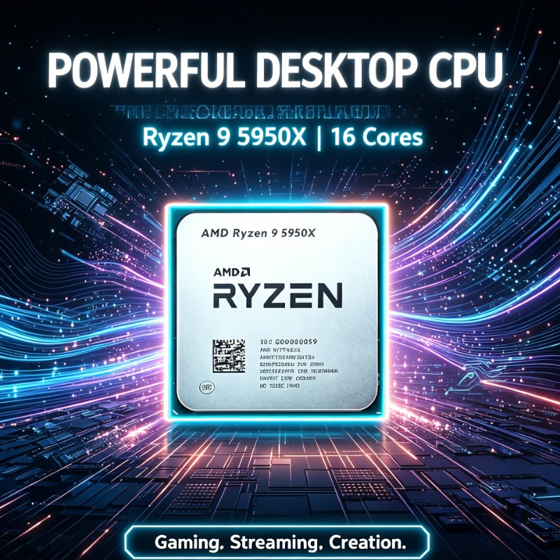 Amd Cpu Ryzen 9 - CPU para Computadora AMD Ryzen 9