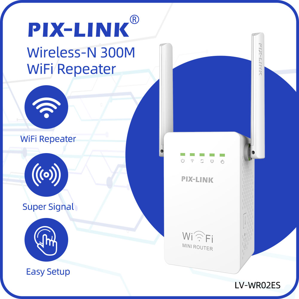 Wifi Range Extender - Repetidor WiFi inalámbrico PIX-LINK WR02E extensor