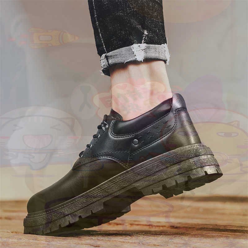 Tech Office Names - Zapatillas deportivas de cuero Natural oscuro