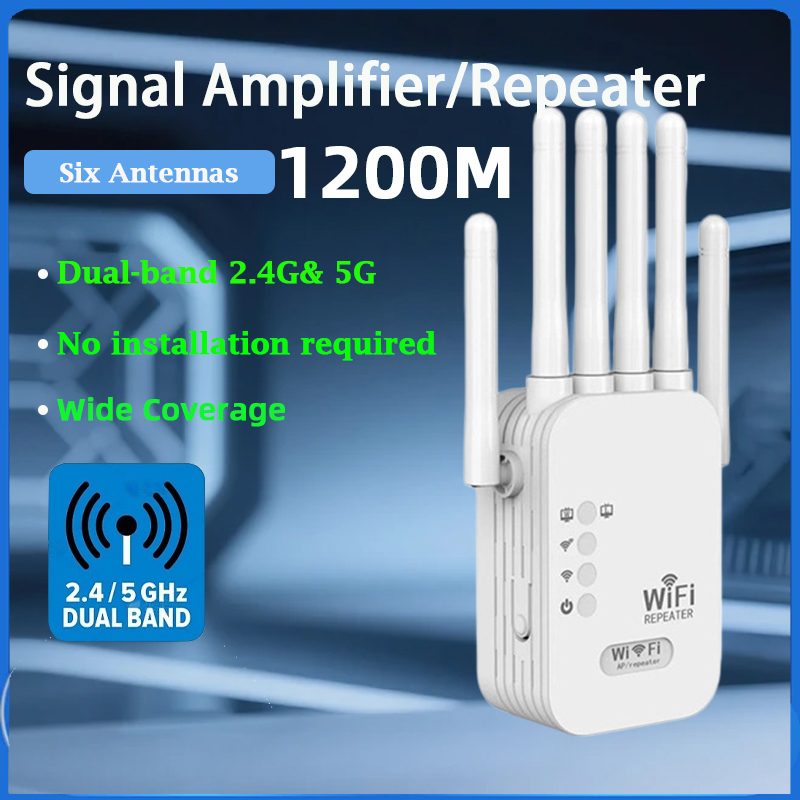 Wifi Range Extender - Repetidor WiFi Inalámbrico KATORD de 1200Mbps,