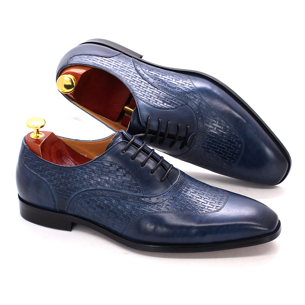 Zapatos Oxford de cuero genuin - Office High Tech reseña y precio