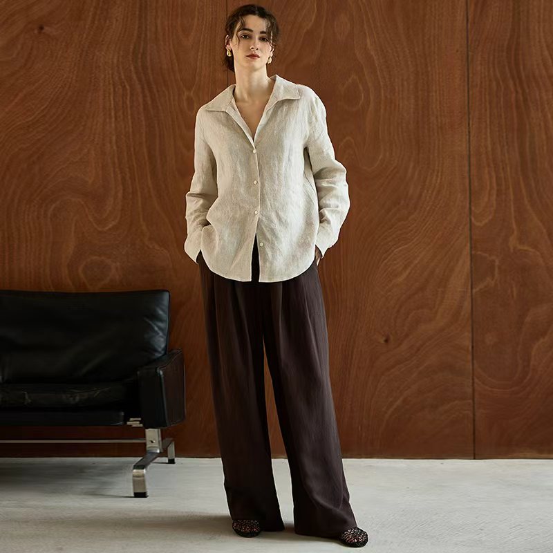 Camisa de Lino 100% para Mujer - Office High Tech reseña y precio