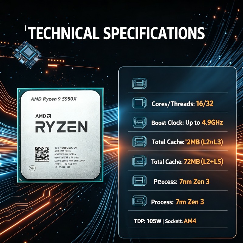 CPU de Escritorio de 16 Núcleo - Amd Cpu Ryzen 9 reseña y precio
